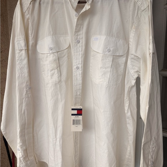 Tommy Hilfiger White Button-Up - Picture 4 of 4